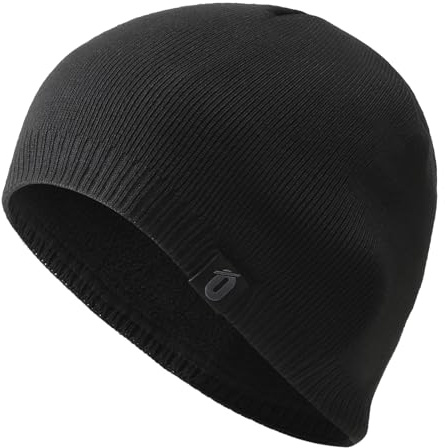 GEAR WEAR Strickmütze,Langlebiges Acrylmaterial Doppelschicht Warmes Fleece Hell Glatte Solide Wintermütze für Laufen,Radfahren, Totenkopf,Ski,Joggen,Camping,Wandern für Herren Damen Winter