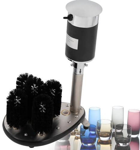 SaryEdge Lavabicchieri elettrica Commerciale, lavabicchieri Verticale, Macchina per la Pulizia dei Bicchieri da Vino, Spazzola per la Pulizia delle lavabicchieri(220V