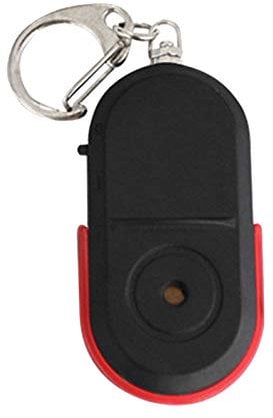 Sujurio Mini Anti-Lost Whistle Key Finder Wireless Alarm Smart Tag Key Locator LED Light Tracker
