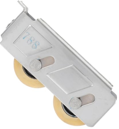 Alipis Roulette Coulissante Pour Porte Moustiquaire 22 Mm Acier Inoxydable Double Roue à Roulement à Billes Rainurée Pour Portail Coulissant Usage Domestique Solide