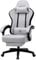 GTPLAYER Fabric Gaming Chair with Footrest, Ergonomic Computer Desk Chair with Pocket Spring Cushion Home Office High Back Support Lumbar Support Heavy Duty Wide