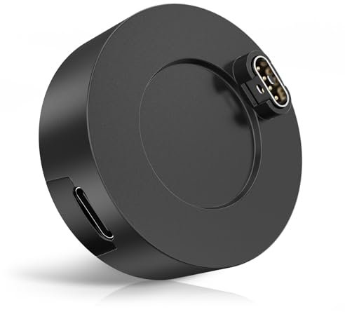 Adaptateur Chargeur USB C pour Montre Garmin,Socle Charge de Câble USBC Type C Station pour Garmin Fenix,Forerunner,Venu,Approach,Vivoactive (A-Noir)