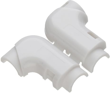 90 Degree Right Angle Adapters for Ethernet Network Patch Cable [20 Pack] White