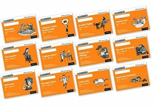 Read Write Inc - Phonics Set 4 Orange Story Books - Black and White Pack of 12 (NC READ WRITE INC - PHONICS)