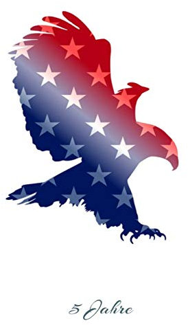 5 Jahres Falken Kalender: Monatskalender | Kalenderbuch | Terminplaner | 5-Jahresplaner | Geschenkidee Falkner Falke Falknerei