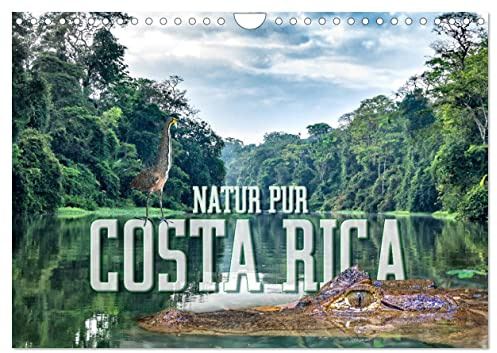 Natur pur, Costa Rica (Wandkalender 2026 DIN A4 quer), CALVENDO Monatskalender: Beeindruckende Bilder aus Costa Ricas Nationalparks. (CALVENDO Orte)