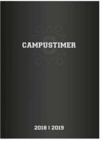 Campustimer Black - A5 Semesterplaner - Studentenkalender 2018/2019
