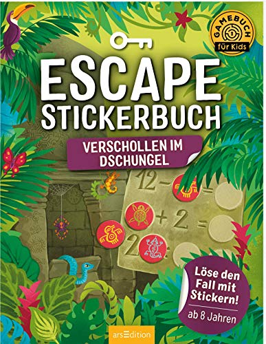 Escape-Stickerbuch – Verschollen im Dschungel: Löse den Fall mit Stickern! | Ein Escape-Heft mit Stickern für Kinder ab 8 Jahren