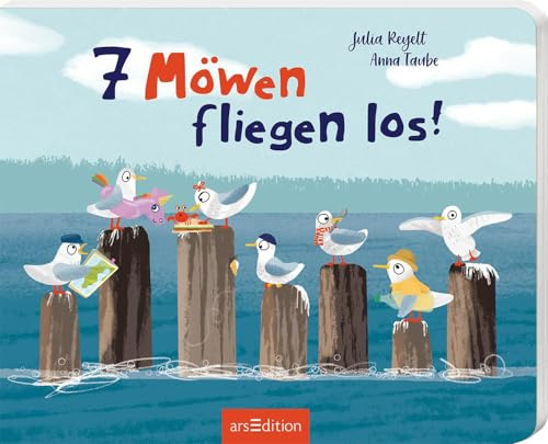 7 Möwen fliegen los!: Mit lustigen Verwandlungsseiten | Lustige Feriengeschichte für Kinder ab 24 Monaten