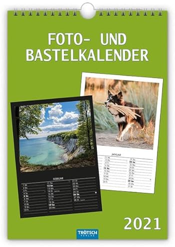 Foto- und Bastelkalender A4 2021: 21 x 30 cm (Geschenkkalender)