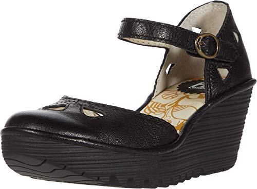 Fly London Yuna, Women's Sandals, Black Black 090, 10
