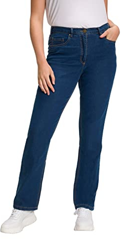 Ulla Popken Femme Jeans, Bleu (Bleached 92), 42W / 32L EU