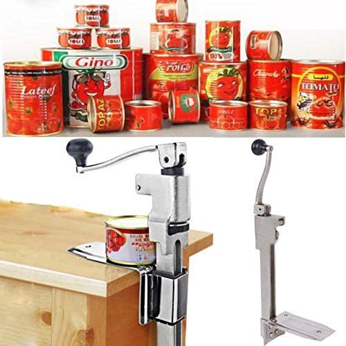 GOTOTOP Abrelatas industrial, abrelatas profesional de mesa de acero inoxidable
