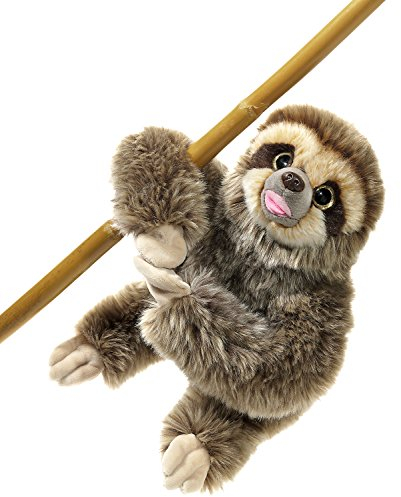 Heunec 237179 MI Classico Faultier mit Magnettis Plüschtier, 0 Monate to 99 Jahre, Brown