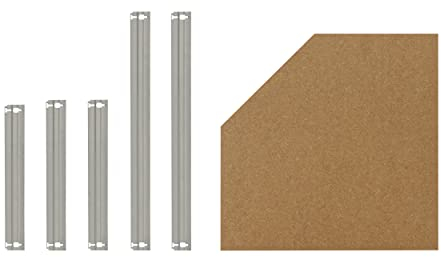 shelfplaza® 60x30 cm Home Kit de rayonnages HDF pour Notre système d'étagères d'angle en galvanisé