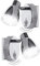 Trango 2er Pack 2635-028 Sensor LED Nachtlicht in Chrom mit Automatikfunktion direkt 230V mit Bewegungssensor I Sicherheitslicht I Steckdose Lampe I Wandlampe I Orientierungslicht I Kinderlicht