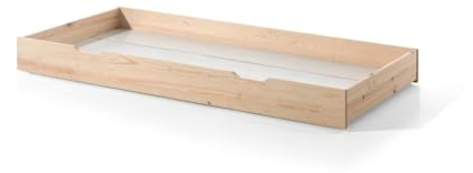 Vipack Bettschublade für Hausbett Serie Dallas FA, 90 x 190 cm, Natur Natur