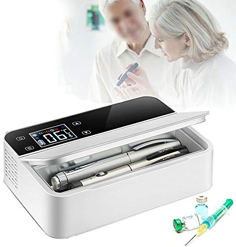 Refrigeratore per Insulina, Custodia Insulina, Mini Frigorifero Custodia da Viaggio per Dispositivo di Raffreddamento per Insulina Mini Frigorifero Portatile a 2-8 Gradi (Batteria Integrata Due)