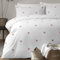 Appletree Dot Garden Bettbezug-Set, 100% Baumwolle, Weiß mit rosa Punkten, Einzelbett