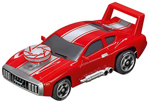 Carrera GO!!! Muscle Car Red Rennauto I Slotcar Bahn GO!!! I Maßstab 1:43 I Spielzeug für Kinder ab 6 Jahre & Erwachsene I Mit Beleuchteter Motorhaube