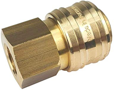 Druckluftkupplung Kupplungsdose Druckluft Kupplungsstecker G 1/8 Innengewinde Messing Gewindestecker NW 7,2