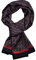 UK_Stone Halstuch Herren 100% Seide Schal Vintage Pattern Seidenschal Herrenschal, (Vintage Blumen Pattern #3 Schwarz)