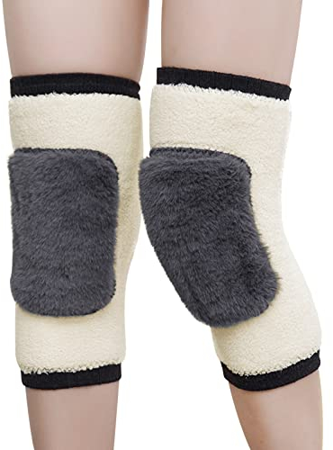 Winter Motorrad Knieschützer Kniewärmer Verdicken Winddicht Kniebandage Warm Knieorthese Gepolstert Anti Rutsch Knieunterstützung Thermische Kniepolster Schoner Proteckor für Fahrrad Motorrad