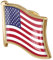 Zonster 1pc Metal American Drapeau Pin Badge Broche Pin Broche USA Etats-Unis d'un Poupille Drapeau Pin Nouveauté Accessoire