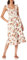 The Drop Kimi Ruffled Shoulder Smocked Midi Dress Kleider, Rosette mit Blumenmuster, Small