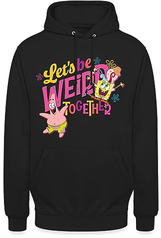 Spreadshirt Spongebob Schwammkopf Patrick Gary Freundschaft Unisex Hoodie, S, Schwarz