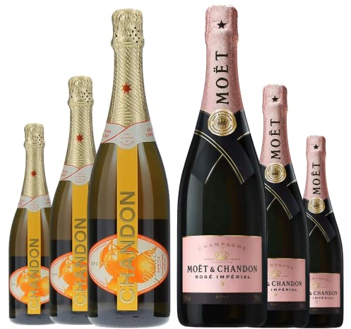 LOT CHANDON 6x75cL : 3 Moët Rosé + 3 Garden Spritz