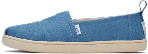 TOMS Jungen Classic Alpargata Flacher Slipper, Ozeanblau, 31.5 EU