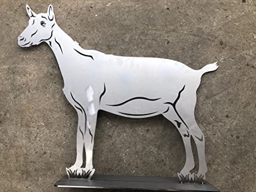 Terma Stahldesign Edelrost Ziege Gartenfiguren Handmade Germany, tolle gartendeko aus Rost-Metall, deko rostoptik, Rostfiguren Tiere, rostfiguren Garten, Rostdeko (Ziege)