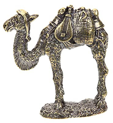 LABRIMP Kupfer Figurine Retro Metall Tierstatuette Stabile Tischdekoration Kompakte Für Büro Auto Zuhause Kleine Deko Für Regal Und Wohnaccessoire