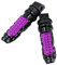 ihreesy Repose-pieds avant pour moto, 2 pièces en alliage d'aluminium pour passager arrière de moto décoration parfaite pour repose-pieds universels 8 mm pour repose-pieds pour moto,Violet