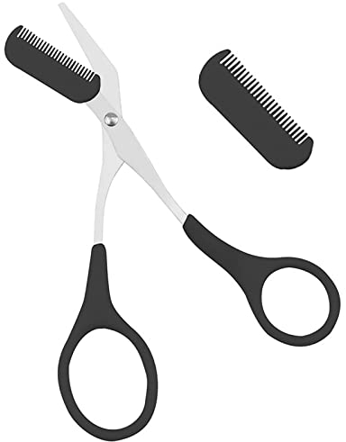 Augenbrauen Schere Für Männer,Augenbrauen Scheren,Augenbrauen Trimmer Schere,Schere Zum Trimmen der Augenbrauen Für Augenbrauen,Professionelle Präzision Augenbraue Trimmer Schere Schere mit Kamm