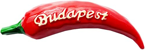 Budapest Ungarn Red Chilli Budapest Kühlschrankmagnet Kühlschrankmagnet Dekoration Magnet Aufkleber Souvenir Harz Basteln