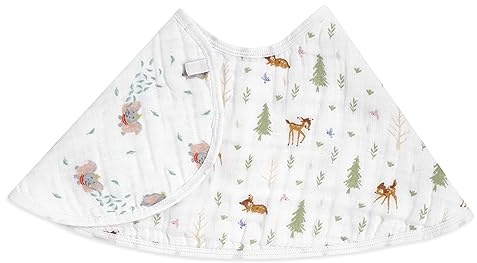 aden + anais™ Essentials burpy bib Baumwoll-Musselin-Baby-Lätzchen Disney + Friends-Bambi Forest