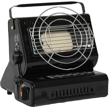 1.3kw Portable Gas Heater - PORTABLE | CAMPING | HIKING EMERGENCY | SAFETY GRILL | CARAVAN | OUTDOOR | PARTY | CARRY HANDLE | TEMP CONTROL (GAS HEATER)