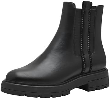 Marco Tozzi Damen 2-25488-43 Chelsea-Stiefel, Black, 41 EU Weit