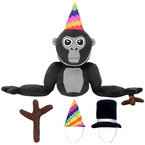 Meemion SHOWHEEL Gorilla Tag PlüSch, Gorilla Tag Affenplüsch, Soft Gorilla Tag Plüschtier, Gorilla Tag Plüsch-Stoffpuppen Geschenk für Kinder und Fans zum Geburtstag, Halloween und Weihnachten