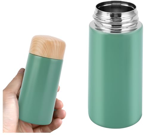 150ml/5.29oz Small Flask, 304 Stainless Steel Vacuum Insulation Small Water Bottle, Leakproof Hot Water Flask, Portable Mini Water Bottle for Water Coffee Tea