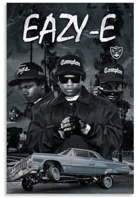LUCKINGPOST Eazy-E Poster, dekoratives Gemälde, Wandkunst, Hit, ästhetische Leinwandposter für Schlafzimmer, Wohnzimmer, 20 x 30 cm, ungerahmt, Stil 1