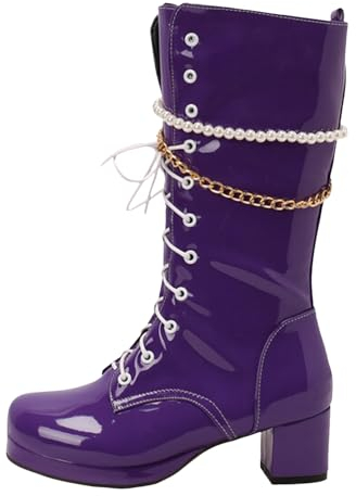 Stivali Donna Gambale Curvy Stivaletti Donna Tacco Alto Plateau Scarpe Donna Stivali Texani Donna Polpaccio Largo Stivaletti Estivi Stivaletti Donna Neri con Plateau Stivali