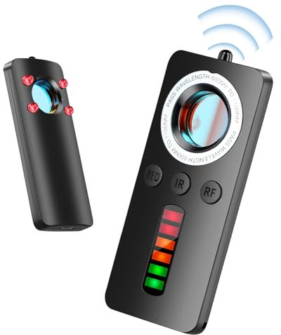 Hidden Camera Detector,Spy Camera Detector,Bug Detector Device with 10m Wide Range,GPS Tracker Detector and Anti Spy Detector for Travel,Hotel,Bathroom,Car,Airbnb
