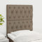 Tidyard Kopfteil für Bett, Kopfenden Betthaupt Bettkopfteil,für Bett,Wand,Schlafzimmer,Rückenlehne für Bett,e 2 STK. Taupe 80x7x78/88cm Stoff2