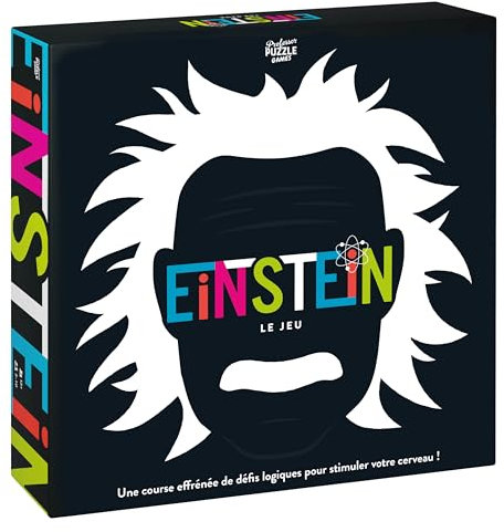 Professor Puzzle, Einstein, das Spiel – Gesellschaftsspiel für alle IQ – 9 Kategorien – von 2 bis 10 Spielern – Bekämpfen Sie Sich im Team und seien Sie die Ersten, die antworten, um wichtige Räume