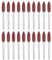 sourcing map 20pcs Rubber Polishing Bits, Rotary Buffing Bits with 5mm (3/16-inch) Mounted Conic Head, 3mm (1/8-inch) Shank, for Metal, Jewelry, Stone, Rock Grinding, Red