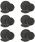 Lot de 18 assiettes en terre cuite gris foncé