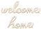 Folienballon Welcome Home 335x71 cm | Cappuccino